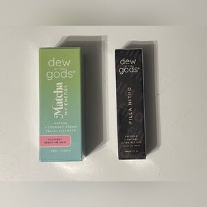 Dew Of The Gods Matcha Cleanser Filla Nitro Under Eye Cream Sample Size Bundle